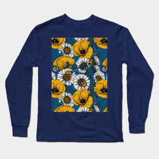 The meadow in yellow and blue Long Sleeve T-Shirt